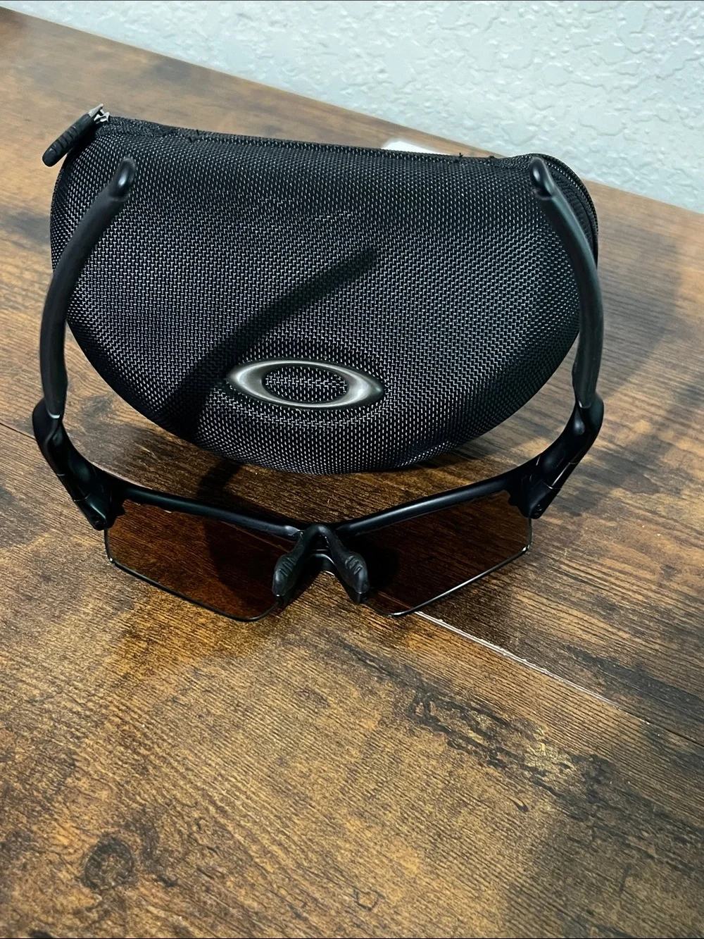 Oakley Radar Black Frame Sunglasses with Brown Lenses